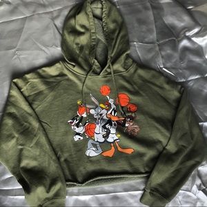 Space Jam Crop Top Sweater